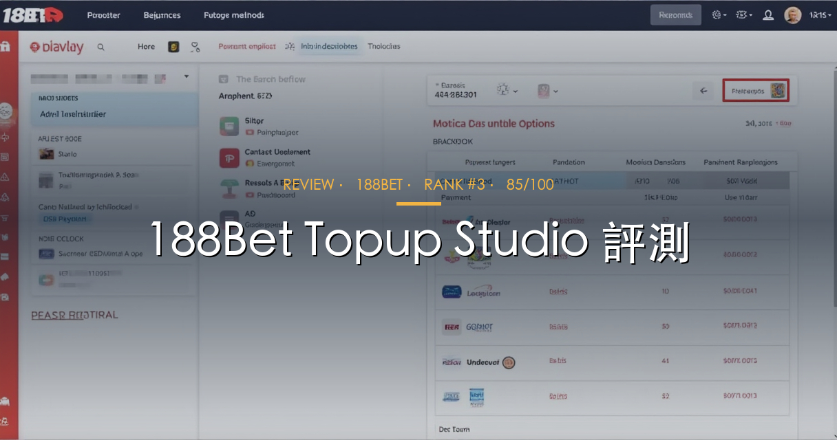 188Bet Topup Studio
